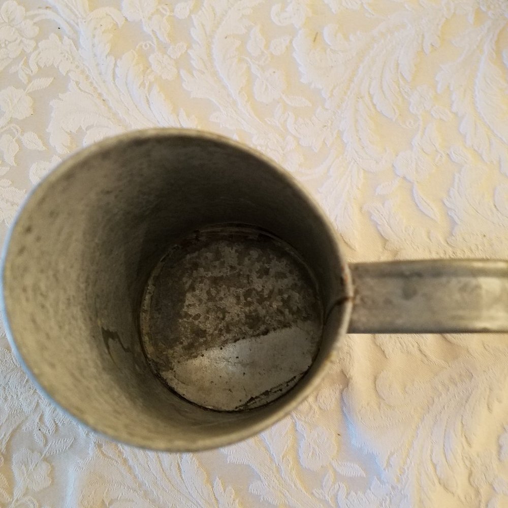 Rustic Gray Metal Pitcher - Picture 2 of 4